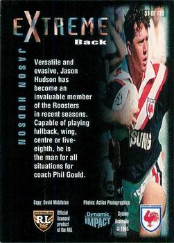 1995 Dynamic ARL Series 3 #051 Jason Hudson Back